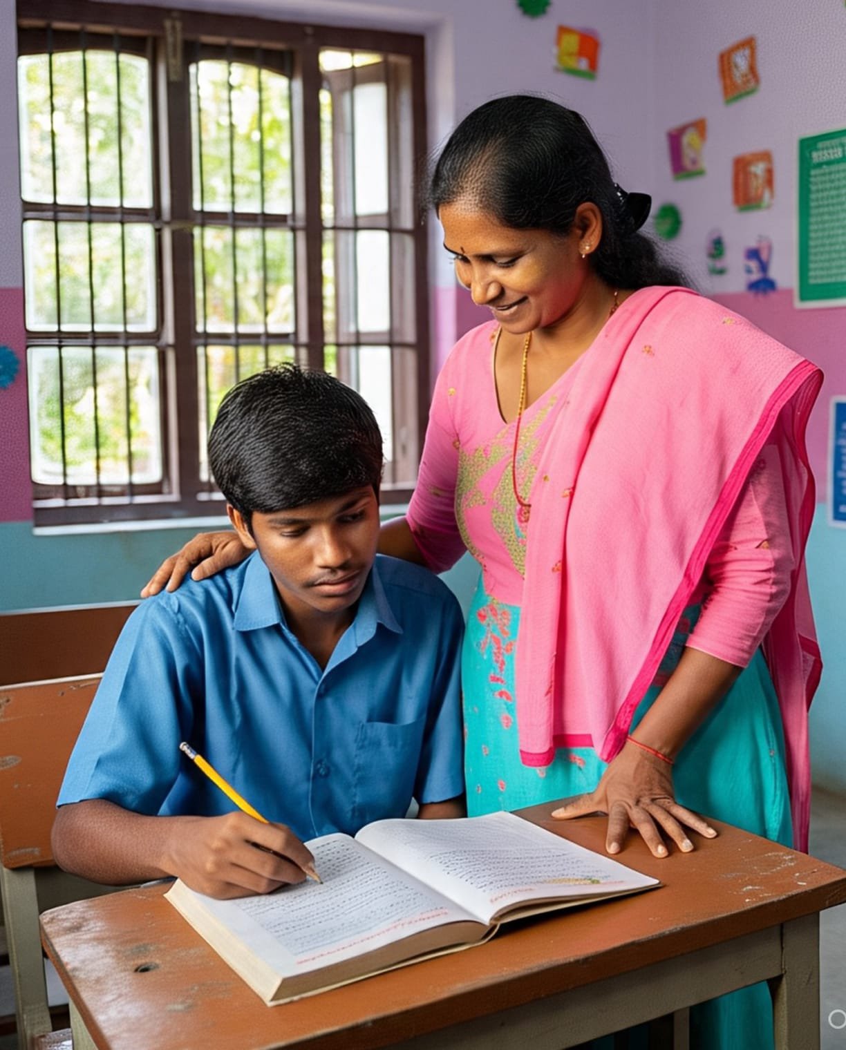 Students engaged in focused study sessions as part of exam-centric coaching