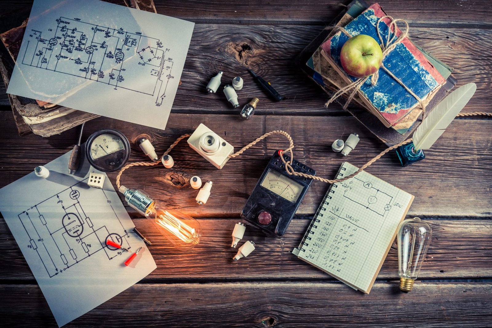 A student reviewing notes and solving problems, preparing for upcoming exams